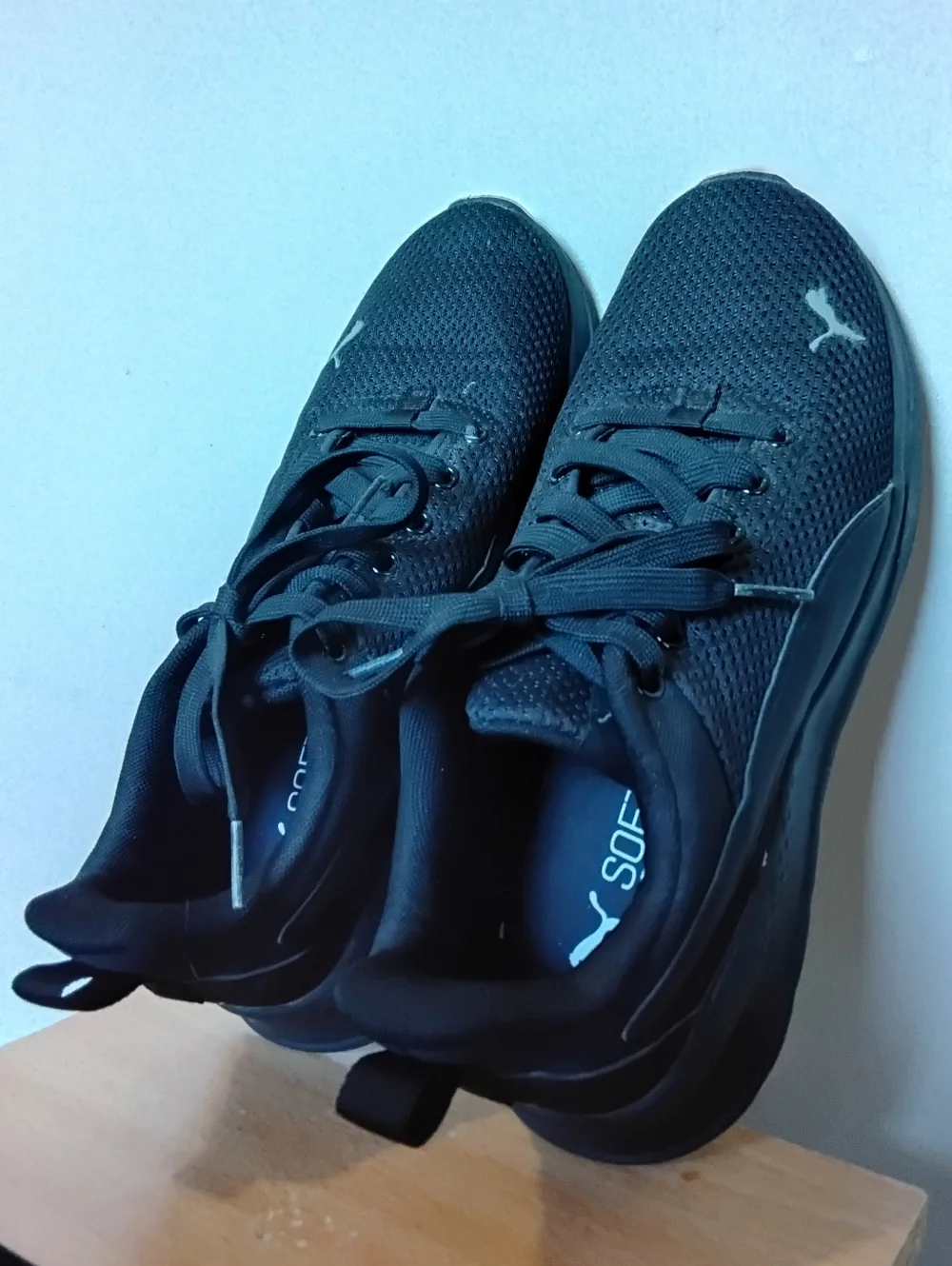 Puma Black Mesh & Synthetic Running Shoes – Size 6C EUC - Picture 7 of 12